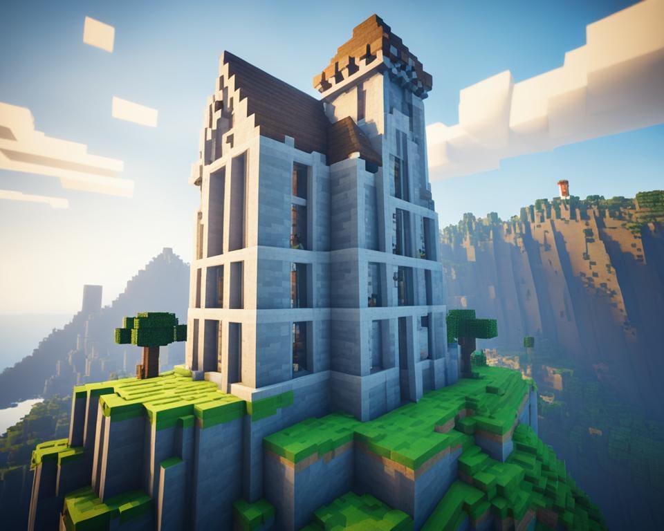 spitsend huis bouwen in minecraft
