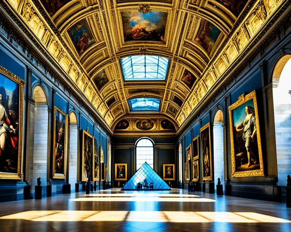 Bewonder de kunstcollecties in het Louvre, Parijs, Frankrijk