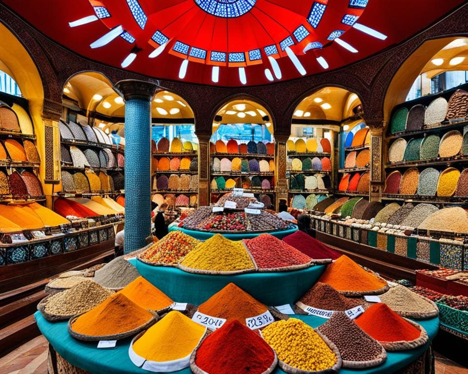 Bezoek de bazaar van Istanbul, Turkije