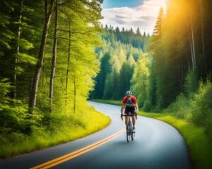 Fiets door het Gauja Nationaal Park, Letland