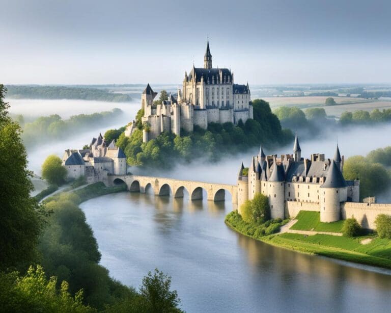 middeleeuwse kastelen in de Loire-vallei
