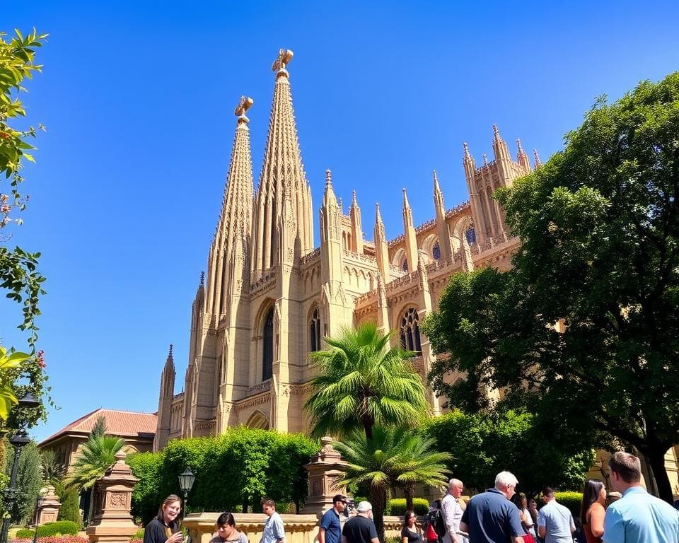 Bewonder de architectuur van de kathedraal van Sevilla