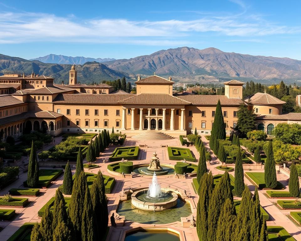 Bewonder de architectuur van het Alhambra, Spanje