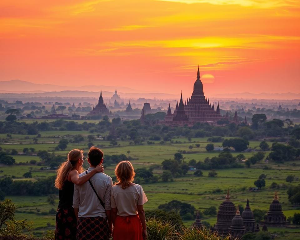 Bewonder de tempelcomplexen van Bagan, Myanmar