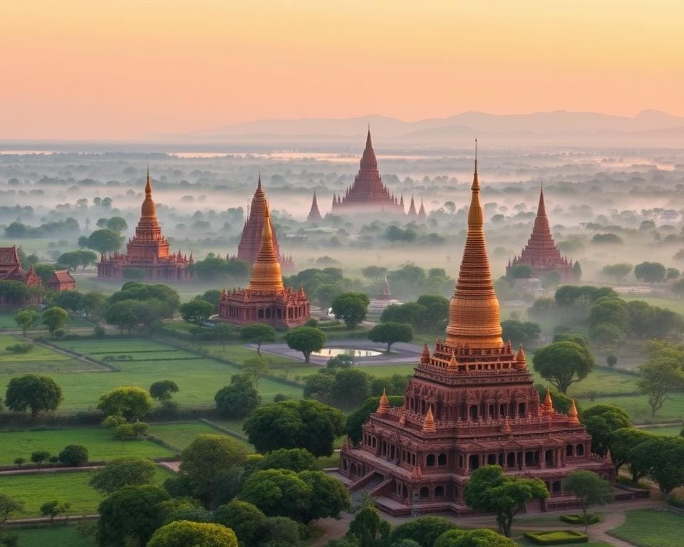 Bewonder de tempels van Bagan, Myanmar