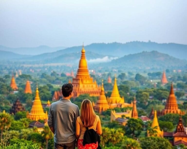 Bewonder de tempels van Bagan, Myanmar