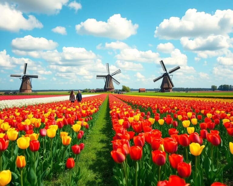 Bewonder de tulpenvelden van Nederland in het voorjaar