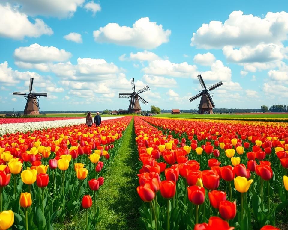 Bewonder de tulpenvelden van Nederland in het voorjaar