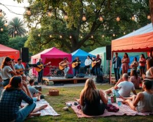 Ga naar een minifestival met singer-songwriters