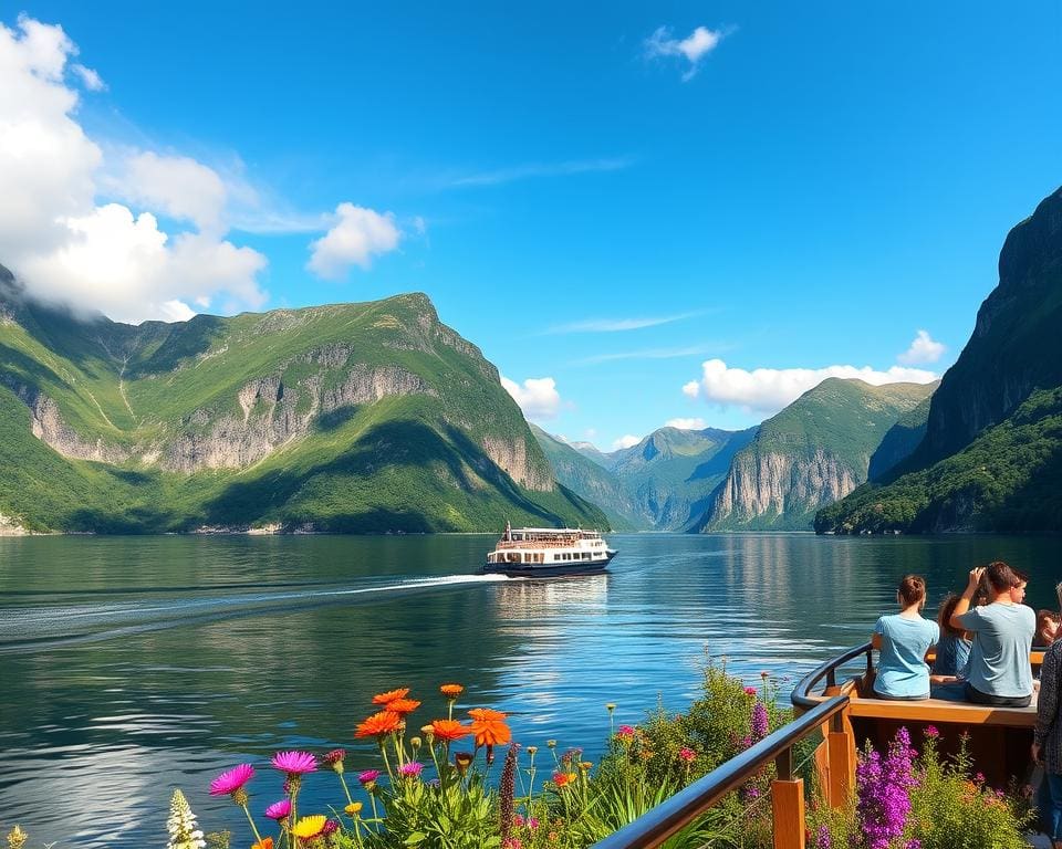 Geniet van een boottocht langs de fjorden van Noorwegen