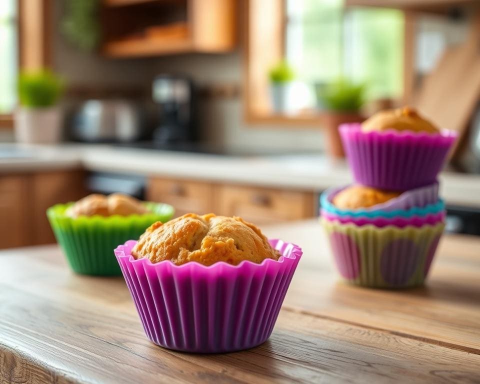 Herbruikbare siliconen muffinbakjes