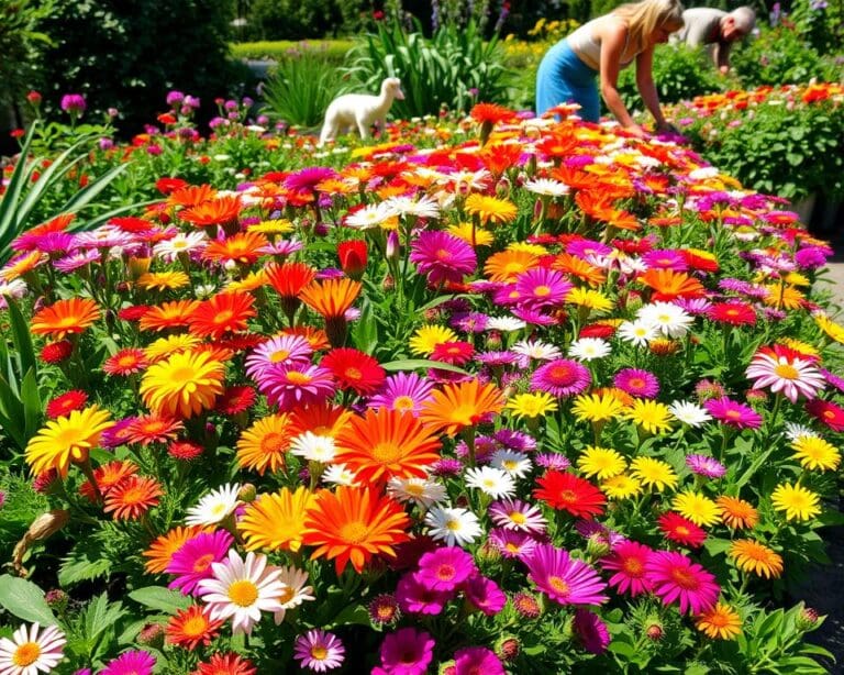 Hoe Creëer Je Een Bloemenborder die Lang Bloeit?