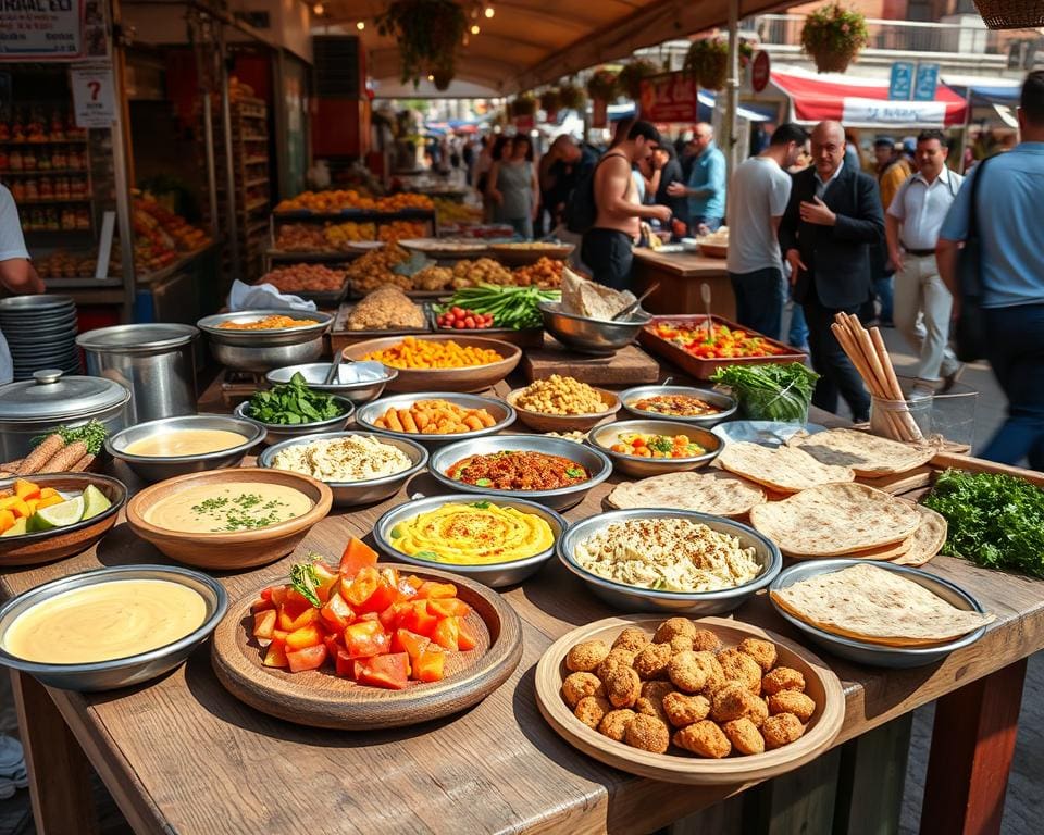 Israëlische keuken proeven