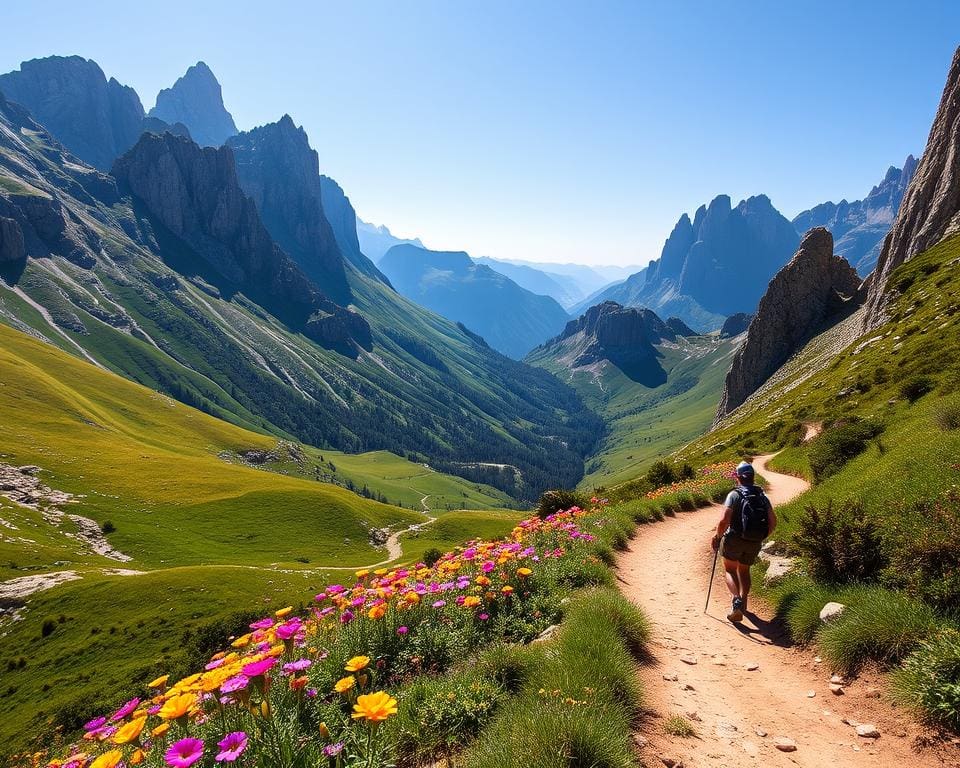 Maak een wandeltocht door de Dolomieten, Italië