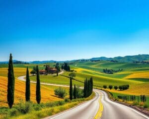 Ontdek de groene heuvels van Toscane tijdens een roadtrip