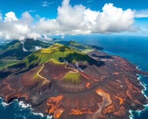 Ontdek de vulkanen van Hawaï vanuit de lucht