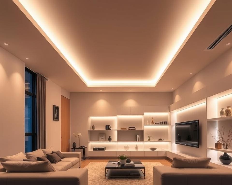 Sfeervolle LED-strips voor een modern interieur