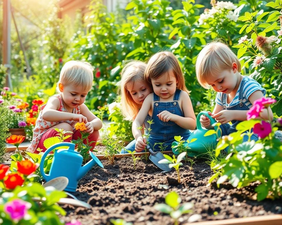 Thuis moestuinieren met kinderen