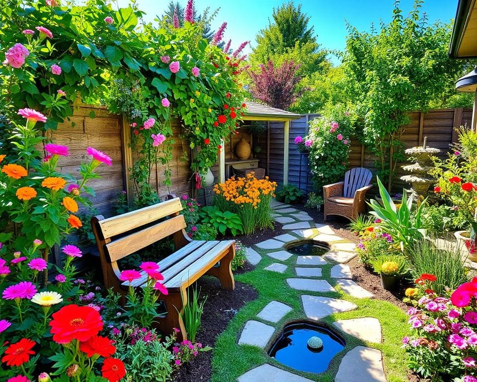 Tuin inspiratie kleine tuin