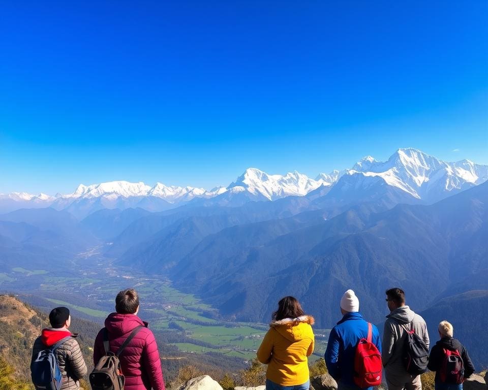 adembenemend uitzicht Himalayagebergte