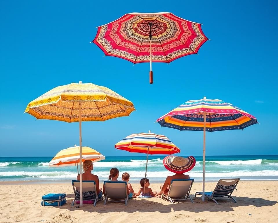 opvouwbare parasols voor zonnige dagen