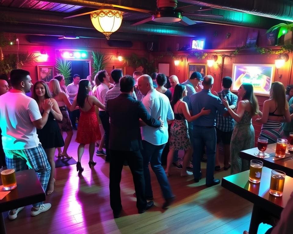 salsa dansen workshop in een gezellige bar