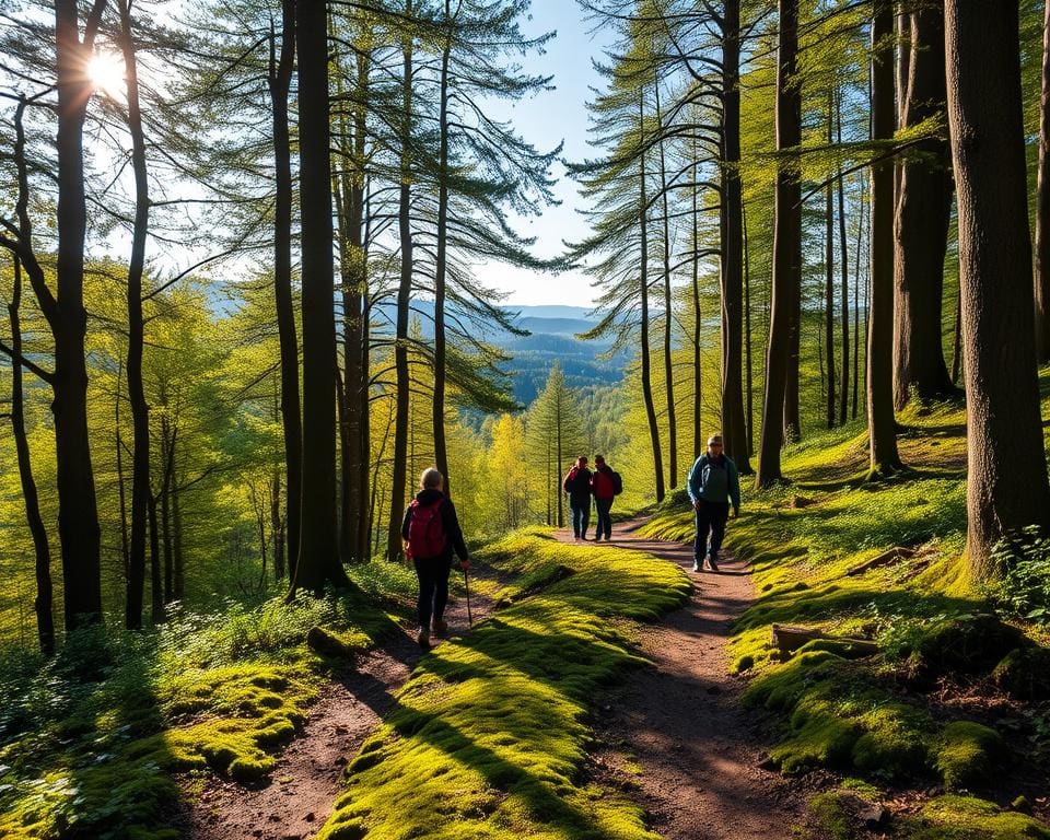 wandelroutes in de bossen van de Ardennen