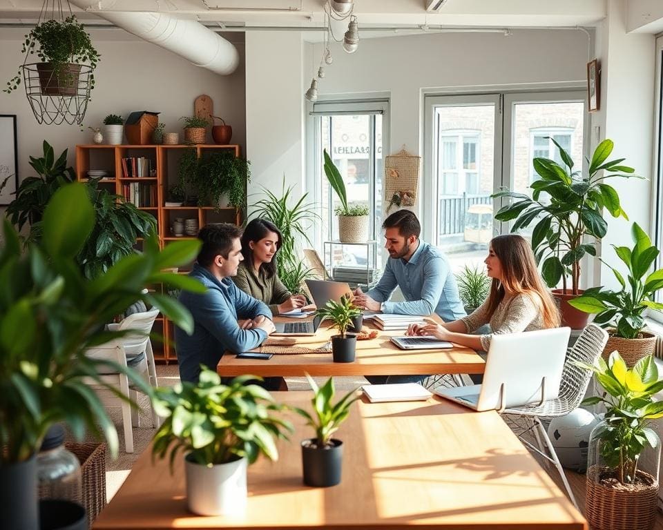 werken in een klein bedrijf