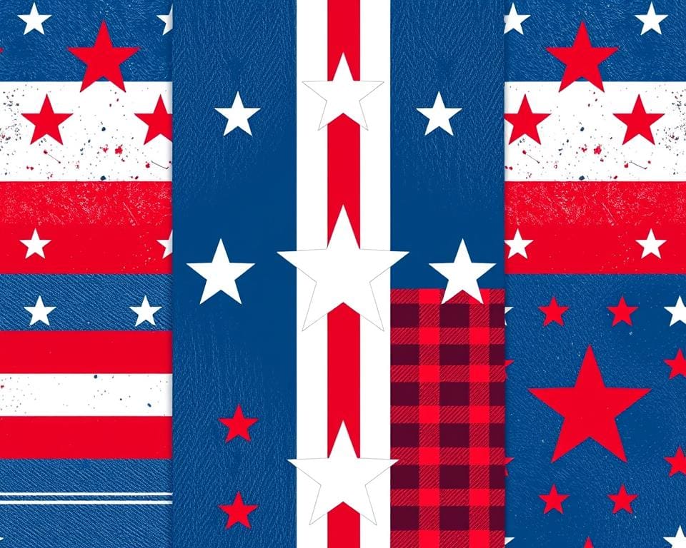 Amerikaanse stijl kleuren en patronen