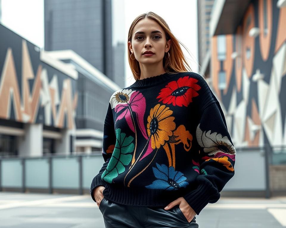 Balenciaga truien: Gedurfde prints voor de modebewuste vrouw