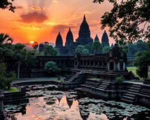 Bezienswaardigheden in de eeuwenoude ruïnes van Angkor Wat