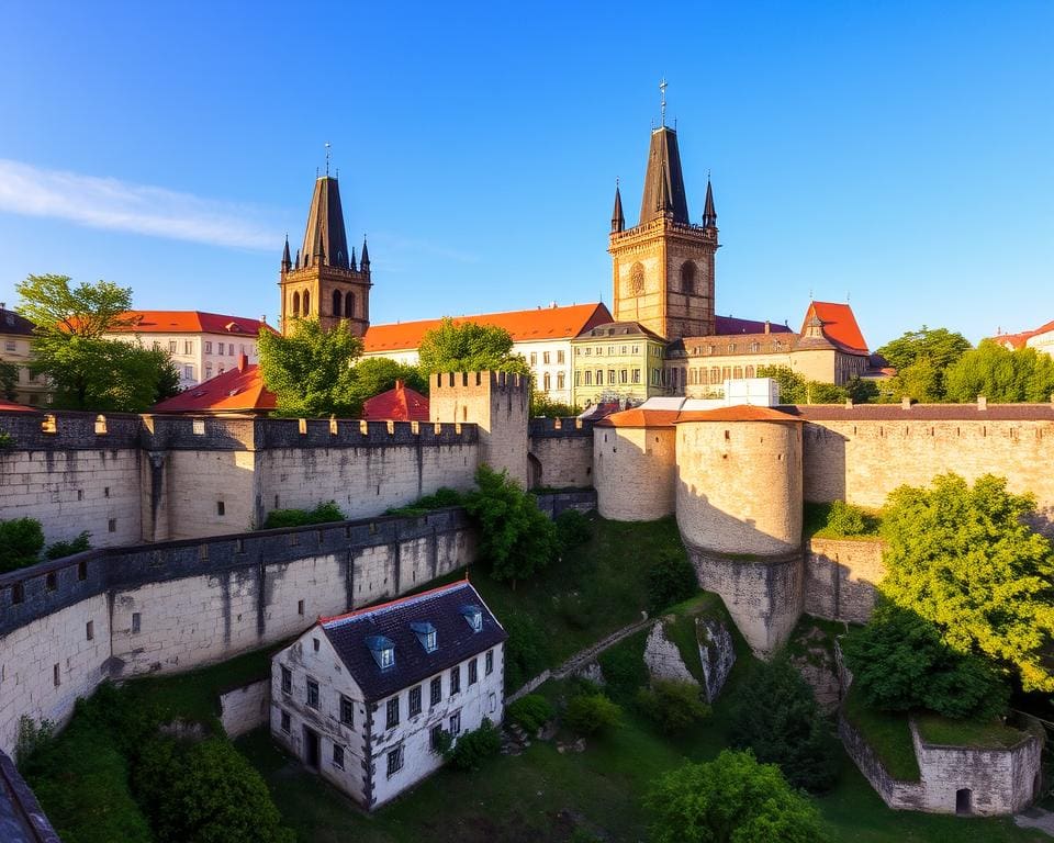 Bezienswaardigheden in de historische stadsmuren van Praag