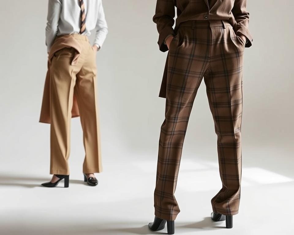 Burberry broeken: Klassiek met een moderne twist