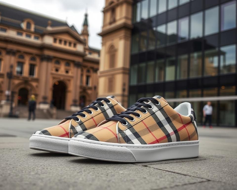 Burberry sneakers: Britse traditie ontmoet moderne stijl