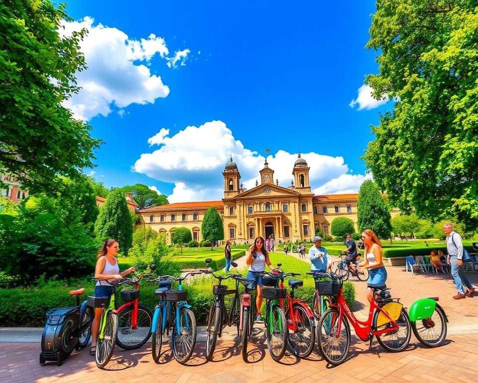 Elektrische fietsen huren voor toerisme