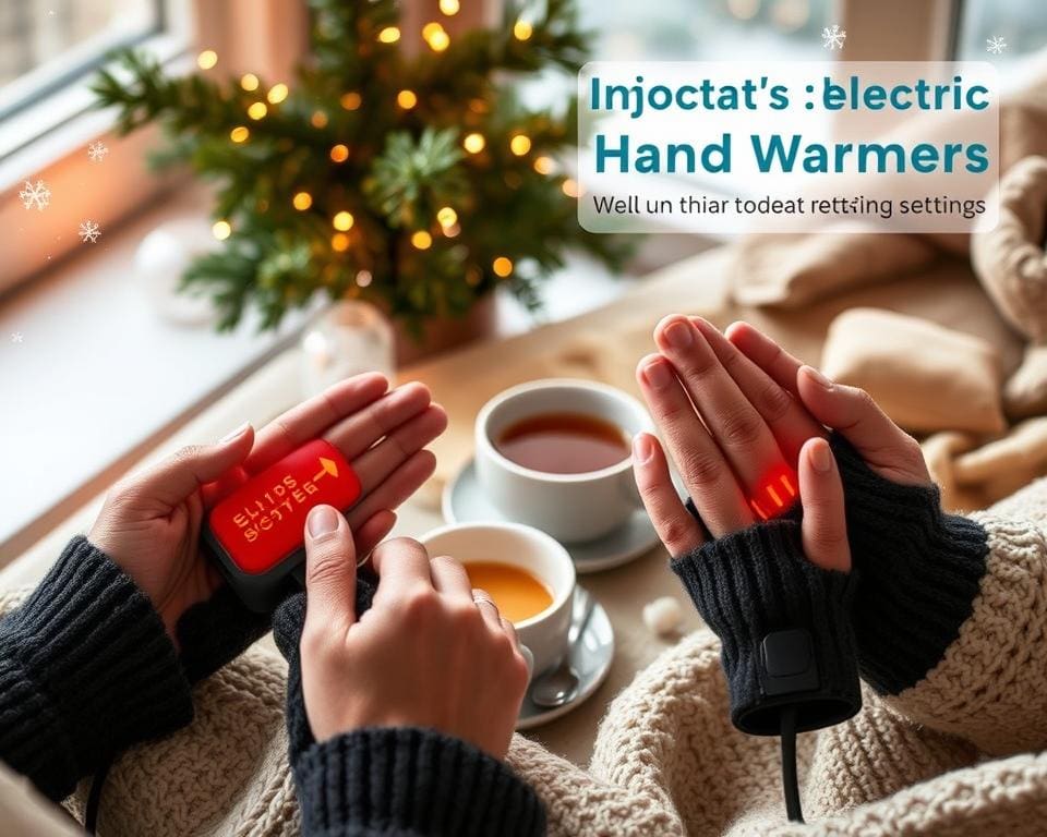 Elektrische handwarmers met aanpasbare warmte