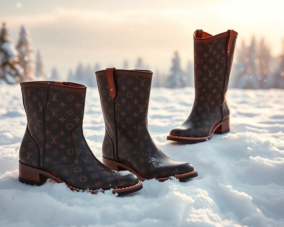 Louis Vuitton laarzen: Voor een gedurfde en iconische winterlook