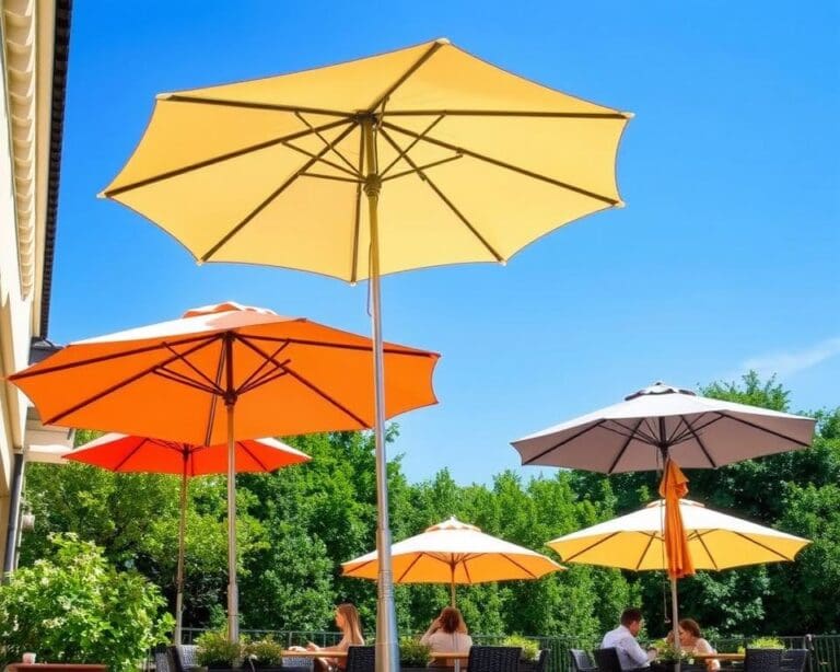 Opvouwbare parasols: Bescherming tegen de zon zonder ruimteverlies