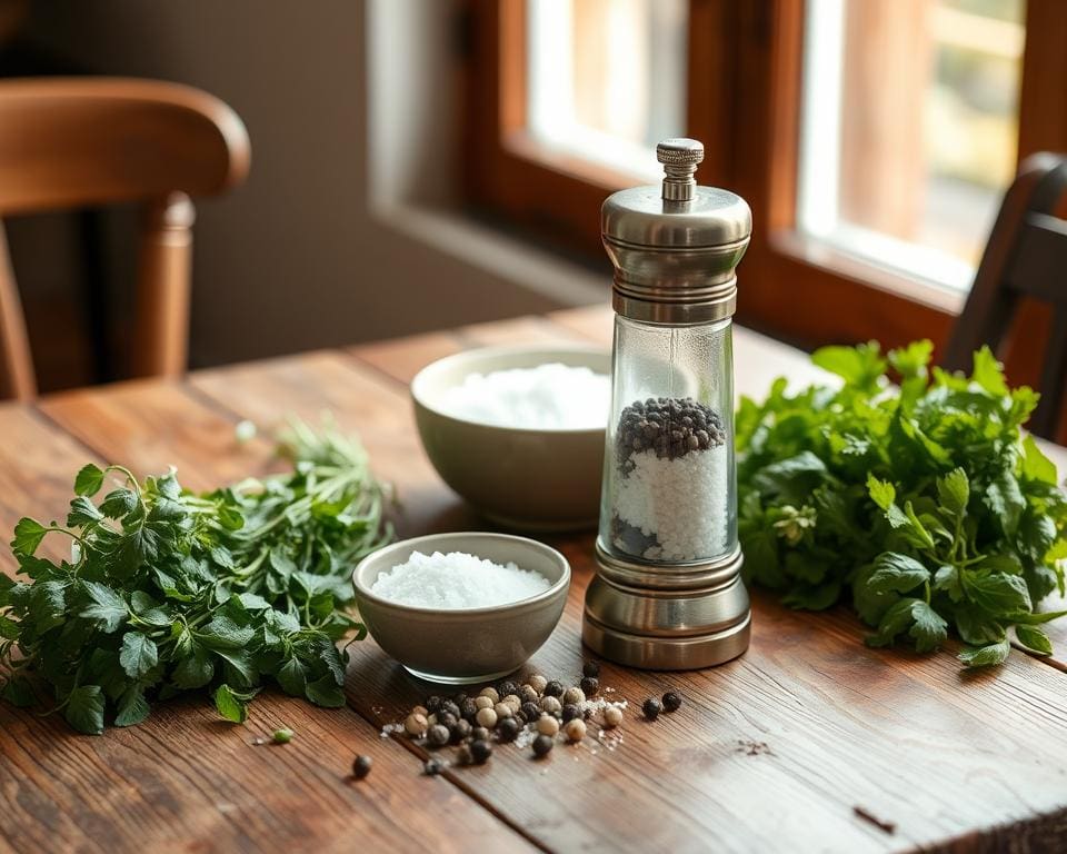 Peper- en zoutmolens voor extra smaak bij elke maaltijd