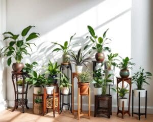 Plantenstandaards voor een elegante presentatie van kamerplanten