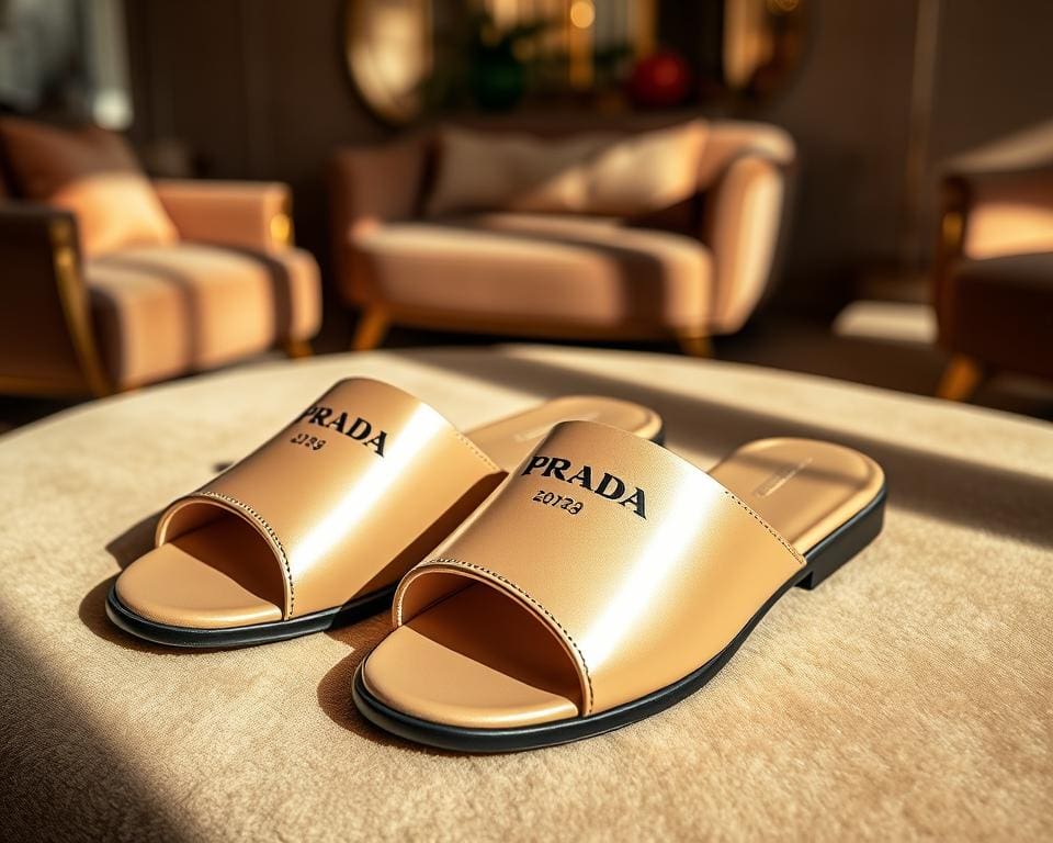 Prada slippers: Voor een luxe ontspannen look