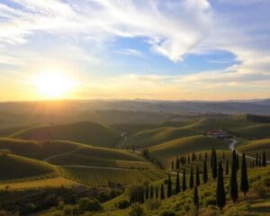 Reizen door de schilderachtige valleien van Toscane