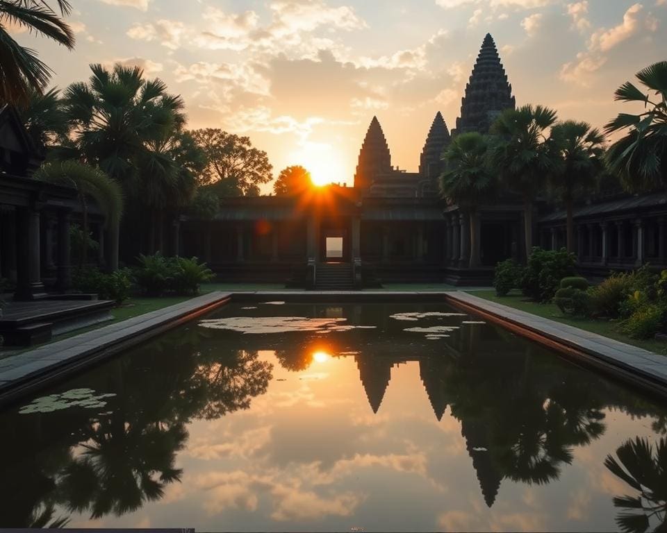 Reizen langs de oude tempels van Angkor Wat