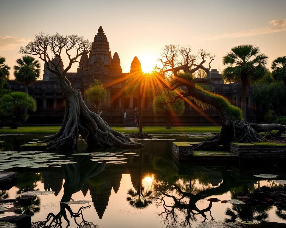 Reizen naar de iconische tempels van Angkor Wat