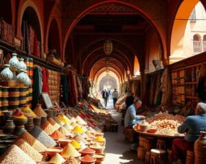 Reizen naar de kleurrijke markten van Marrakesh