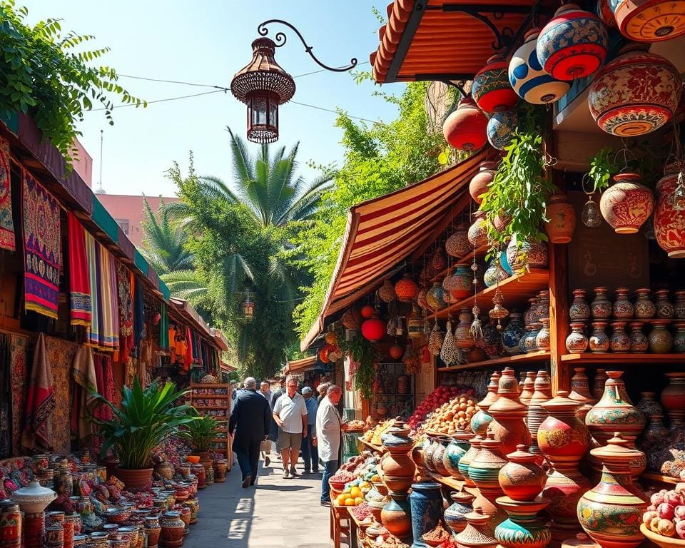 Reizen naar de kleurrijke markten van Marrakesh