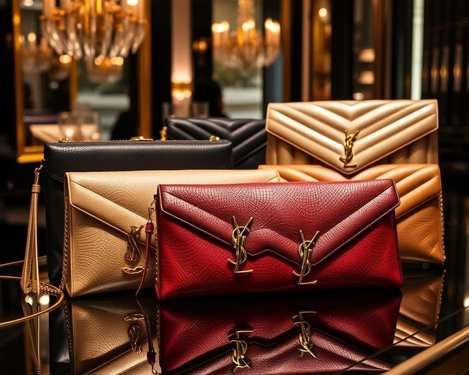 Saint Laurent clutches: Voor avondlooks met een randje