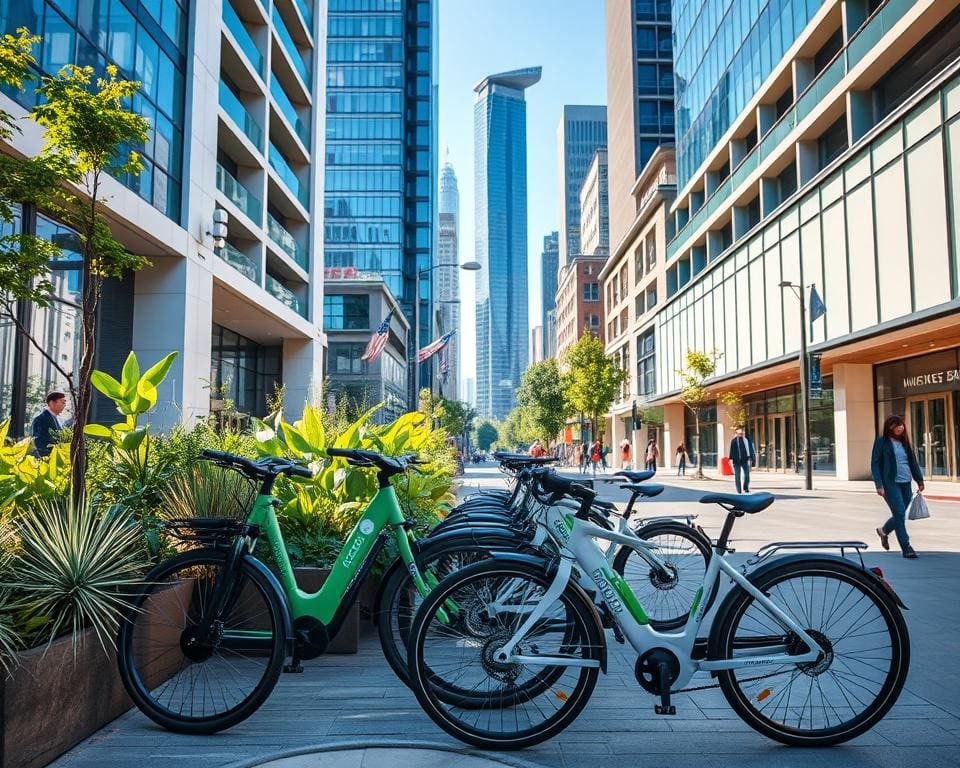 Slimme fietsen in populaire steden