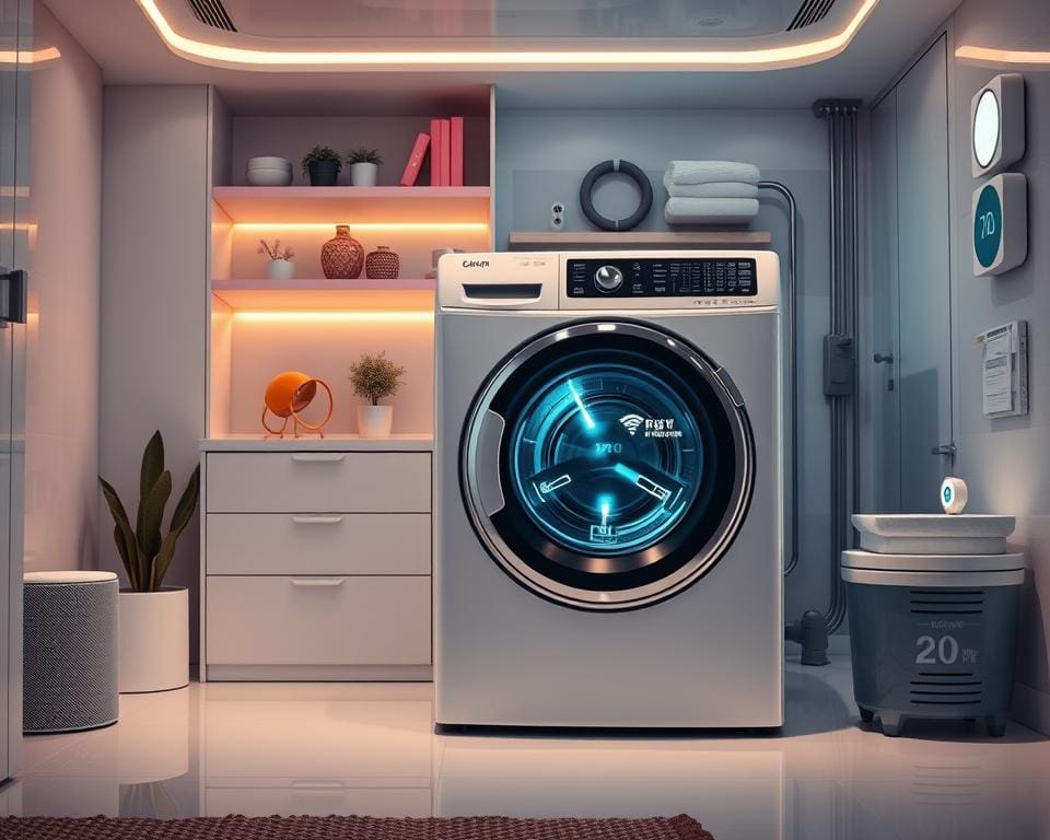 Smart home technologie in slimme wasmachines