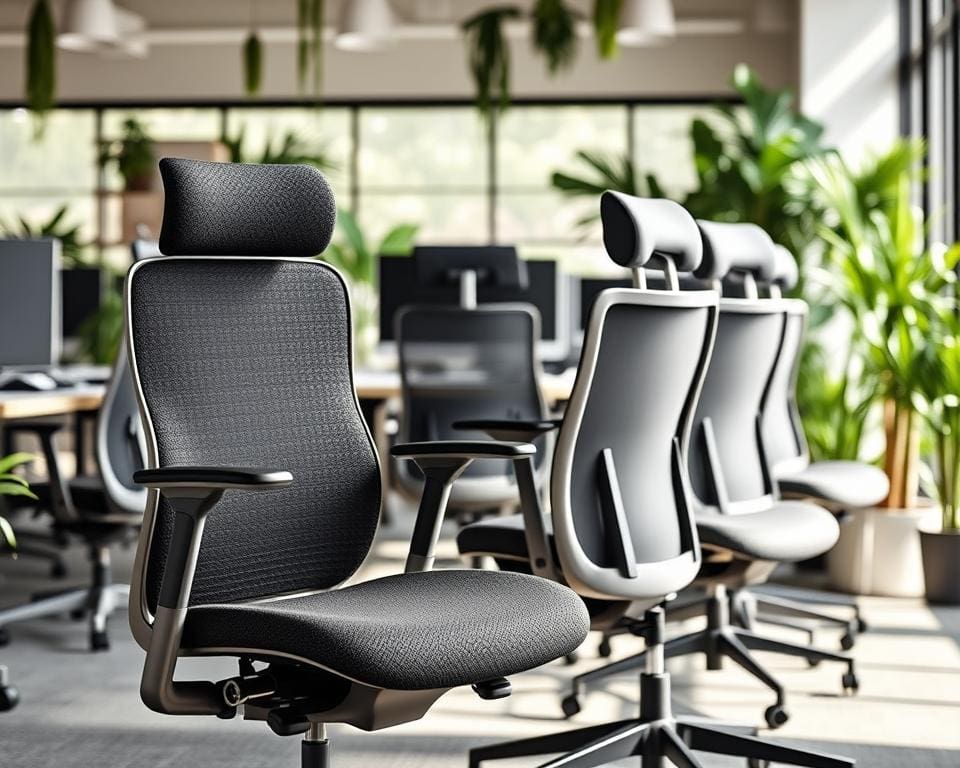 Stoelen die comfort en productiviteit op kantoor bevorderen